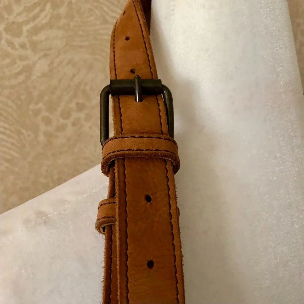 BUFFALO JACKSON TRADING CO. Denver Leather Messenger Laptop Bag Brown - Picture 11 of 14